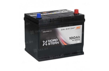 Аккумулятор NORDSTERN (100 Ah) 850 A, 12 V Обратная, R+ D31 NS1000JS