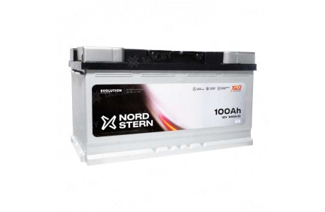 Аккумулятор NORDSTERN (100 Ah) 940 A, 12 V Прямая, L+ L5 NS1001S