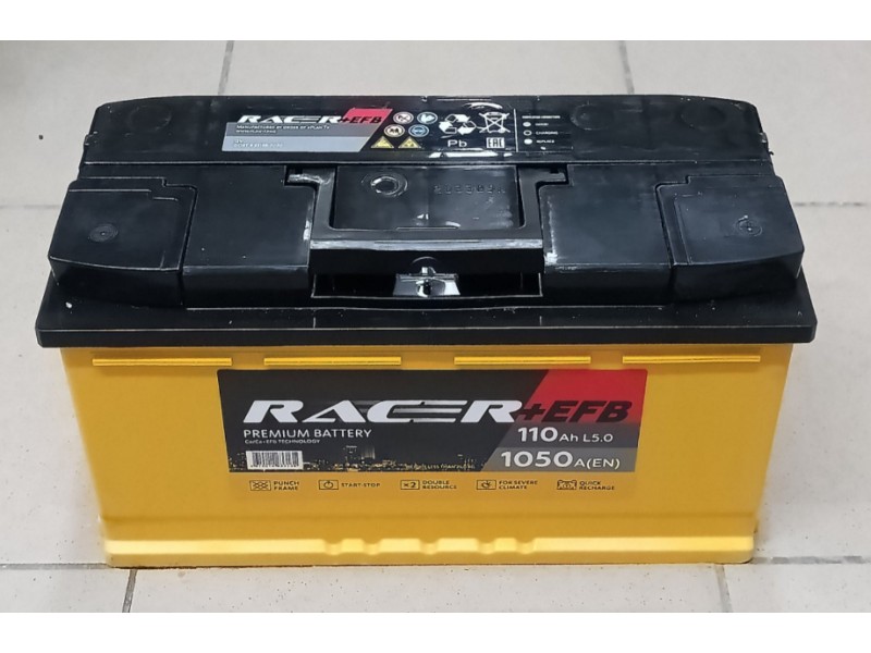 Аккумулятор RACER EFB 110 a/h 1050A R+