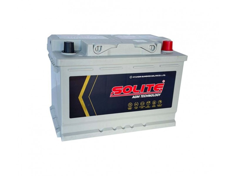 Аккумулятор Solite AGM 70 А/ч 760 А (EN) R+