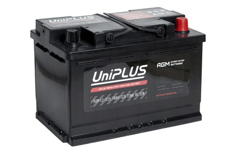 Аккумулятор UniPLUSAGM 70 a/h 760A R+