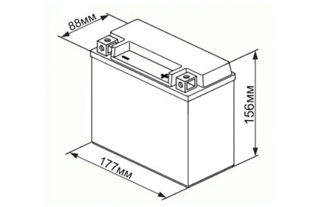Аккумулятор UniPLUS EB20H-3 (12v 18AH 310A)