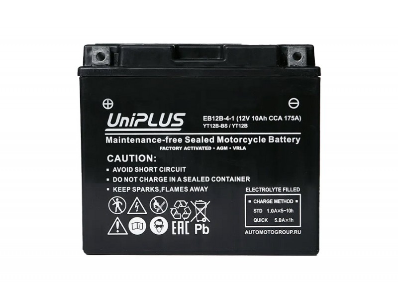 Аккумулятор UniPLUS EB12B-4-1  (12v 10AH 175A)