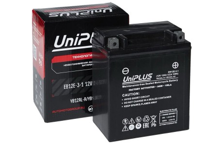 Аккумулятор UniPLUS EB12E-3-1 (12v 12AH 125A)