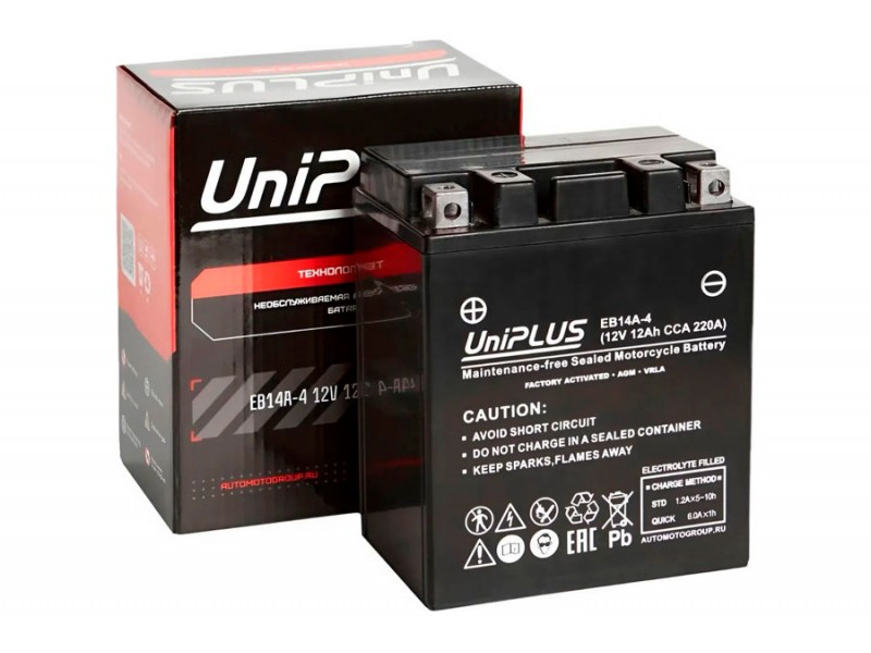 АккумуляторUniPLUS EB14A-4 (12v 12AH 220A)