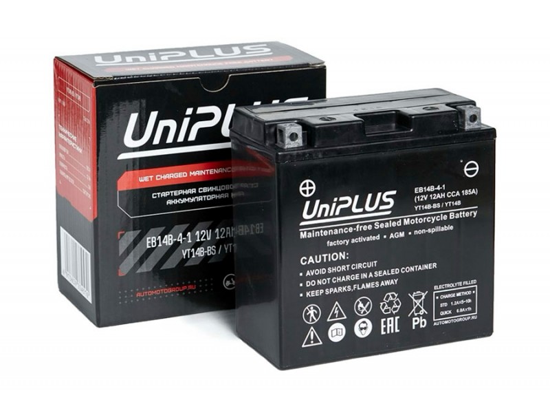Аккумулятор UniPLUS EB14B-4-1 (12v 12AH 185A)