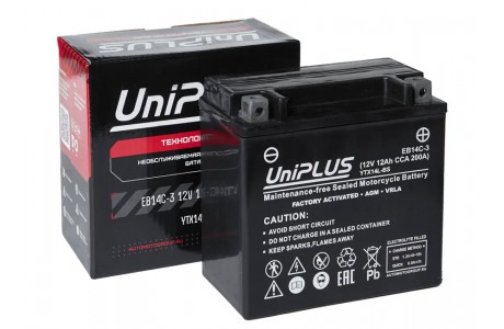 Аккумулятор UniPLUS EB14C-3 (12v 12AH 200A)