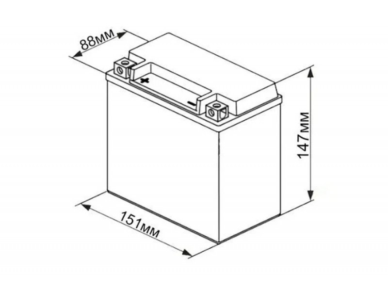 Аккумулятор UniPLUS EB14C-4 (12v 12AH 200A)
