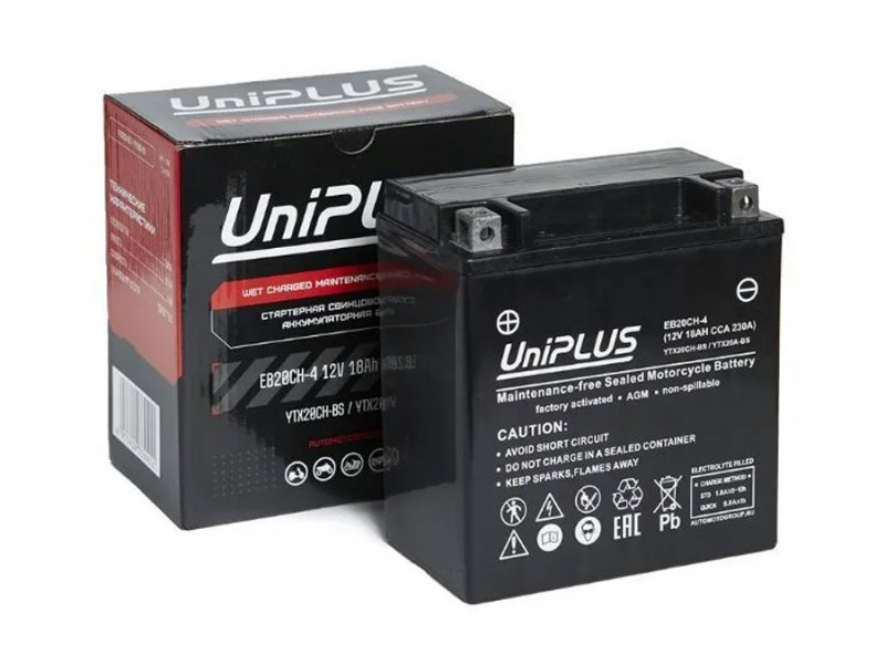 Аккумулятор UniPLUS EB20CH-4 (12v 18AH 230A)