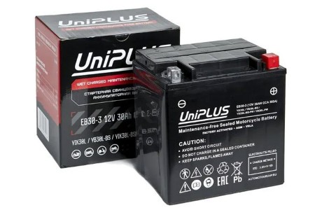 Аккумулятор UniPLUS EB30-3 (12v 30AH 385A)