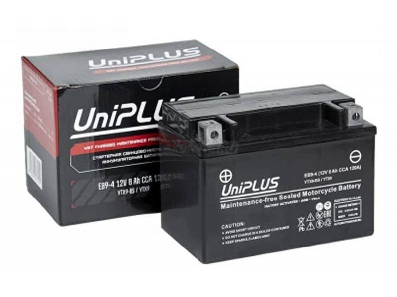 Аккумулятор UniPLUS EB9-4 (12v 8AH 120A)