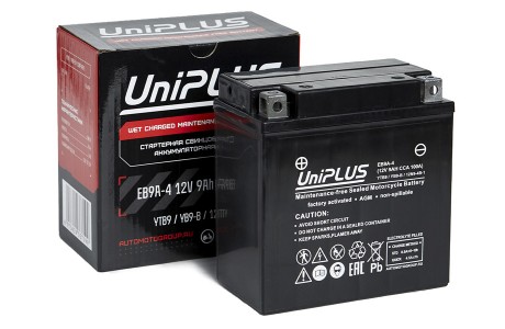 Аккумулятор UniPLUS EB 9A-4 (12v 9AH 100A)