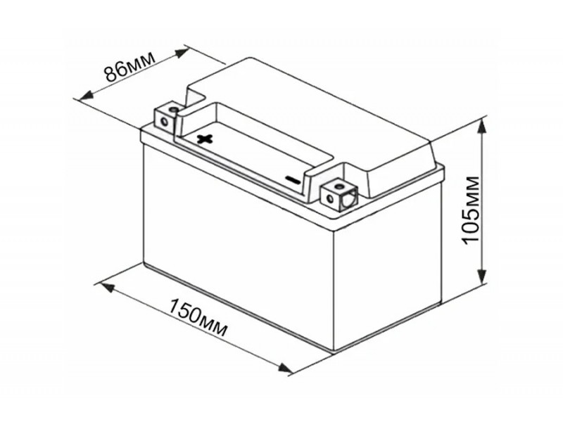 Аккумулятор UniPLUS EBZ12-4-1 (12v 11AH 210A)