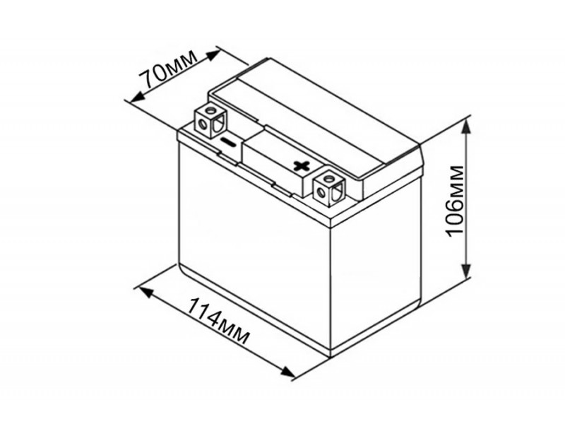 Аккумулятор UniPLUS EBZ 7-3-1 (12v 6AH 90A)