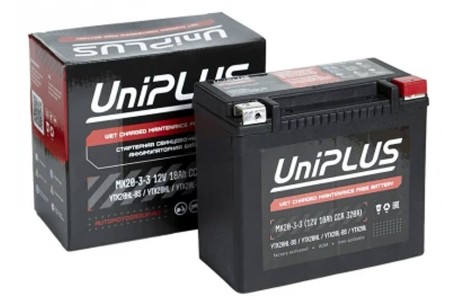 Аккумулятор UniPLUS MX20-3-3 (12v 18AH 320A)