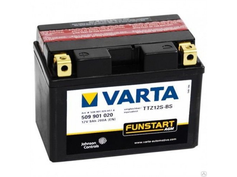 Аккумулятор VARTA AGM TTZ12S-BS (509901)