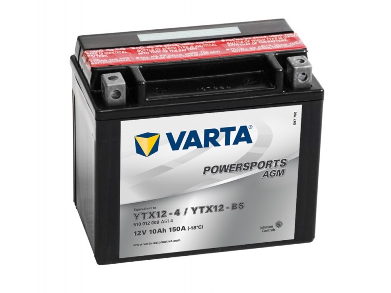 Аккумулятор VARTA AGM YTX12-BS (510012)