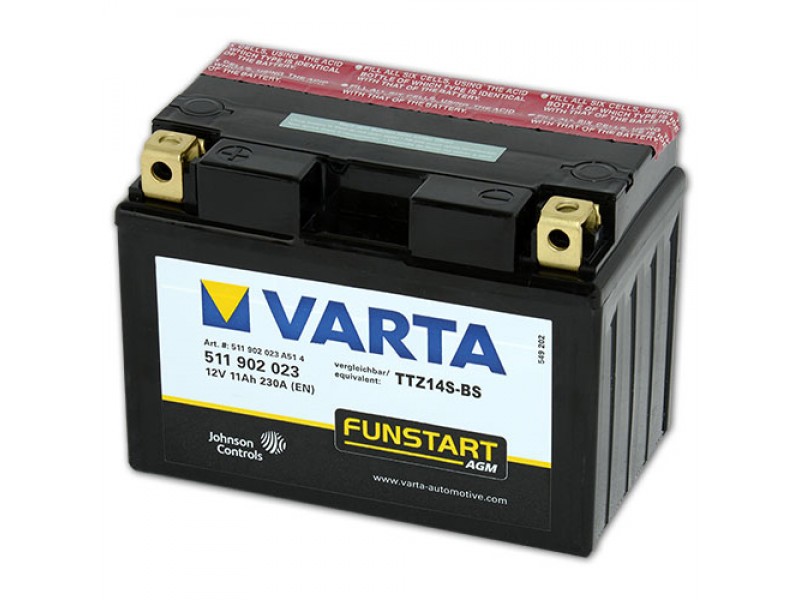 Аккумулятор VARTA TTZ14S-BS (511902)