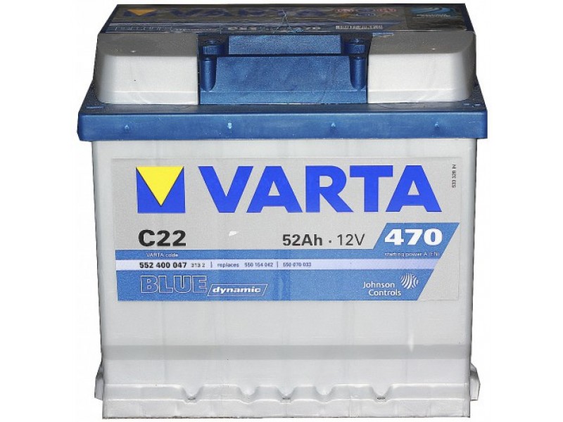 Аккумулятор Varta Blue Dyn 552400 (52 Ah) 470A