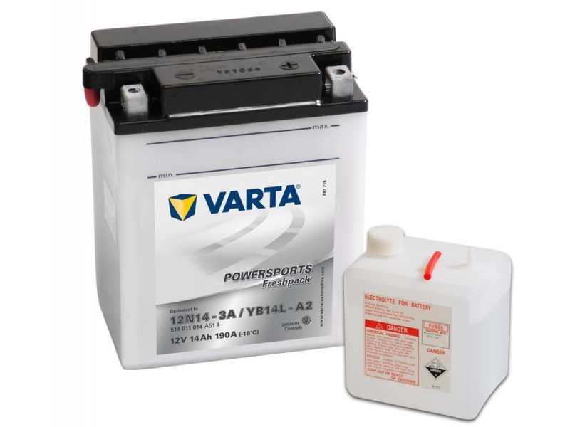 Аккумулятор Varta YB14L-A2 514011