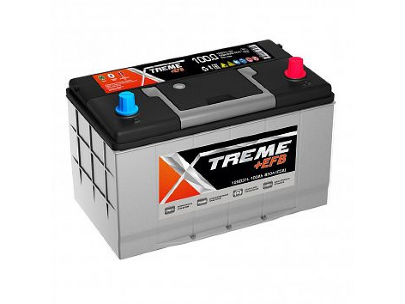 Аккумулятор XTREME EFB Asia 100 a/h 850A e/n R+