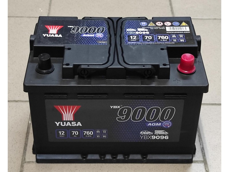 Аккумулятор Yuasa 70 A/h 760 А (EN) AGM