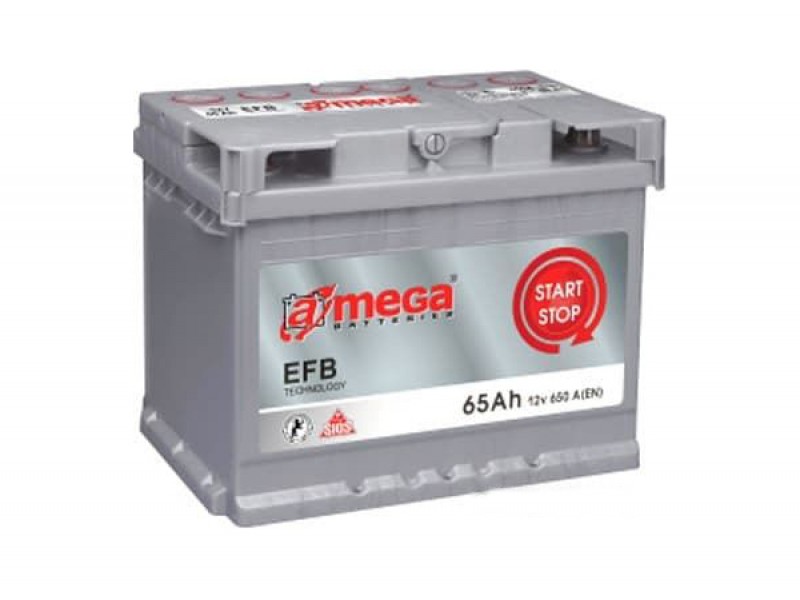 Аккумулятор A-mega EFB 65 R A/h 650A (EN)