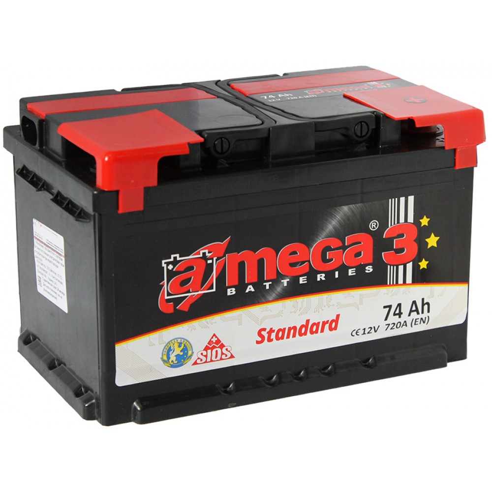 Низкие аккумуляторы автомобильные. Аккумулятор a-Mega 3 Standard. Аккумулятор Amega Premium 74. Аккумулятор 74 Ah, 660 a, прямая, 278x175x190. Аккумулятор a-Mega 61 стандарт Standart.