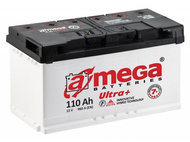 Аккумулятор Amega Ultra Plus 110 a/h R 960A (EN)