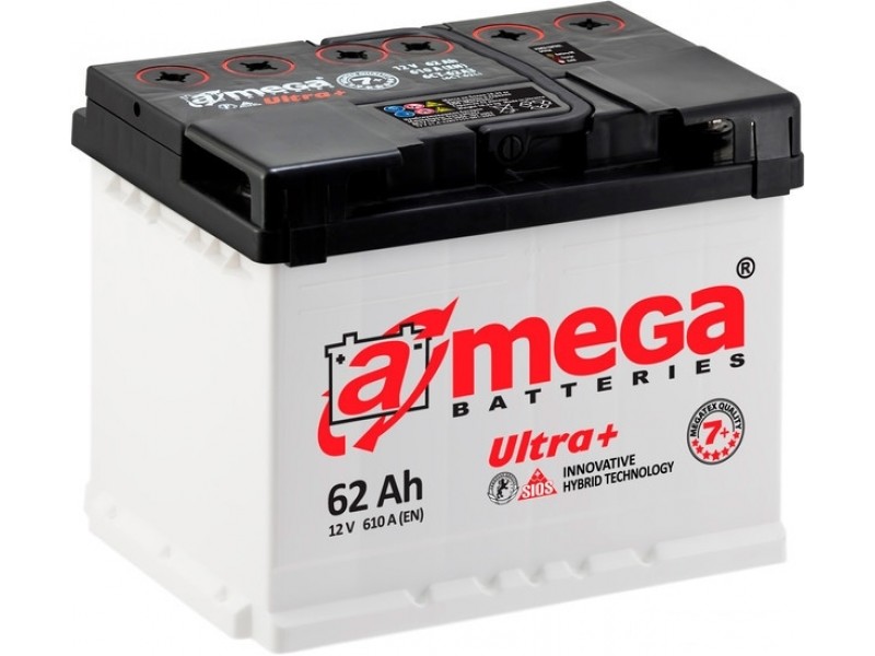 Аккумулятор Amega Ultra Plus 62 R+ 610 A (EN)