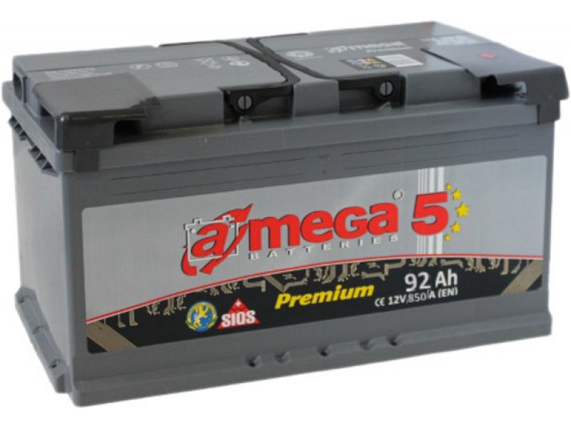 Аккумулятор A-mega 92 R+ 850 A (EN)