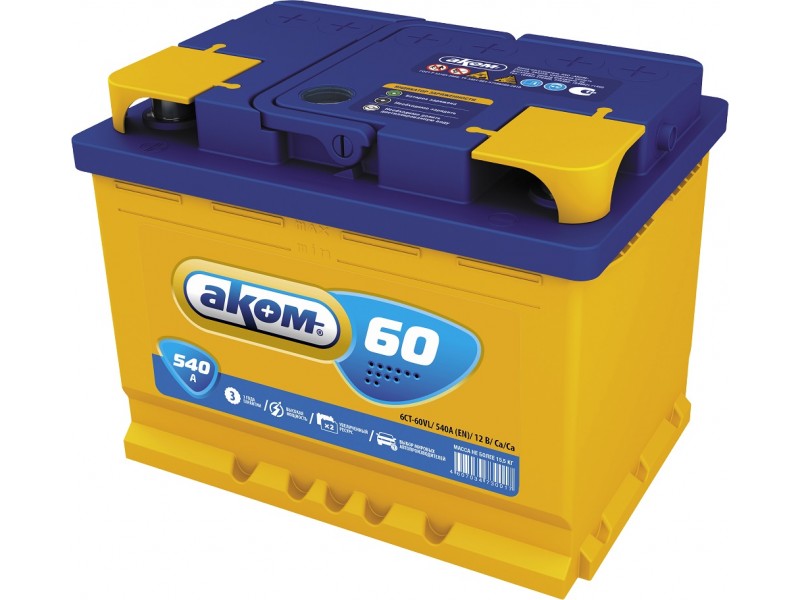 Аккумулятор Akom 60 a/h 540A (EN)