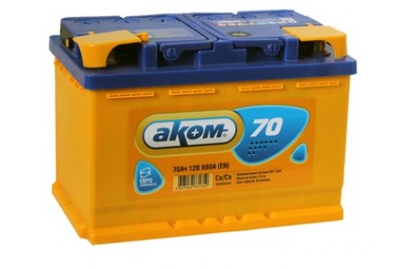 Аккумулятор АКОМ 6СТ-70 Евро 720 A(EN)