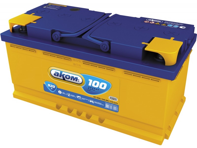 Аккумулятор Akom 100 A/h 920A (EN)