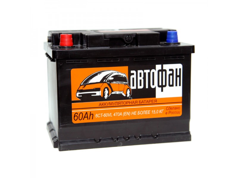 Аккумулятор Akom Автофан 6СТ-60 (60 A/h), 470А R+