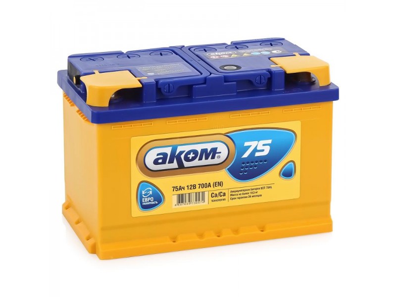 Аккумулятор Akom 75 a/h 700A (EN)