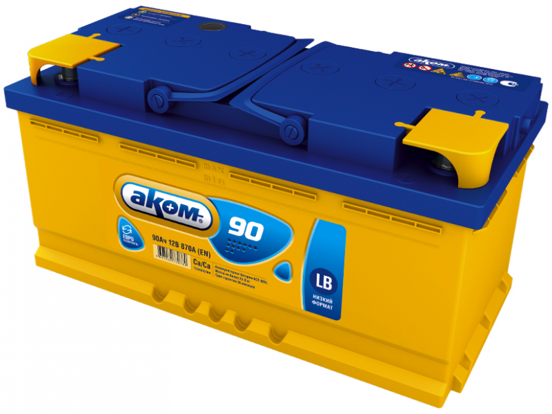 Аккумулятор Akom 90 a/h 870A (EN)