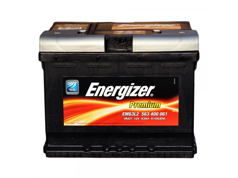 Аккумулятор Energizer prem 63 a/h 610A (EN)
