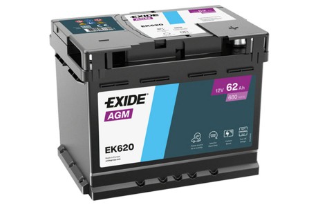 Аккумулятор Exide Start-Stop AGM EK620 (62 A/h) 680A R+