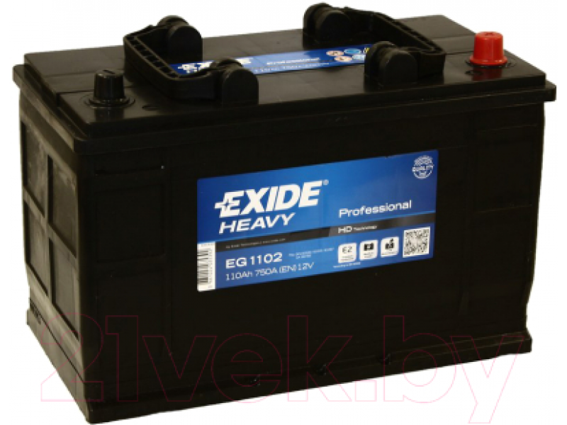Аккумулятор Exide Professional Heavy 110 A/h 750A R+