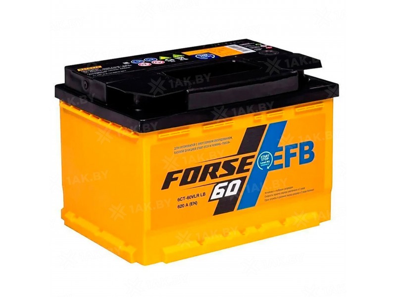 Аккумулятор Forse EFB 60 А/ч 620A R+