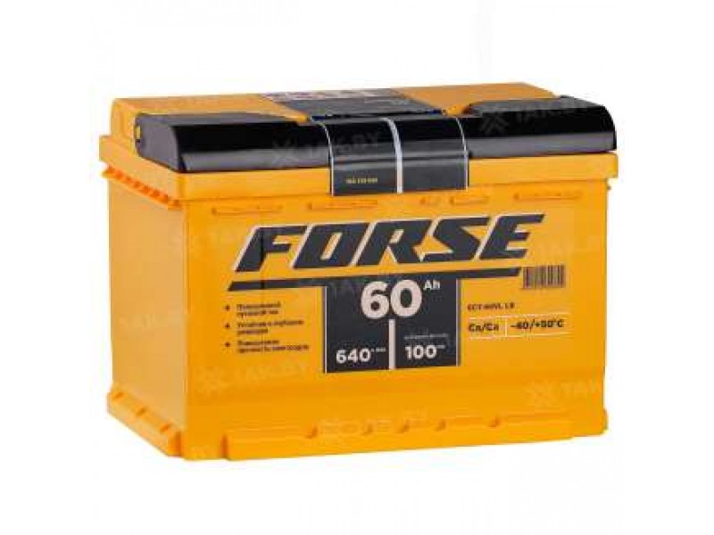 Аккумулятор Forse 6СТ-60 А/ч 640A R+