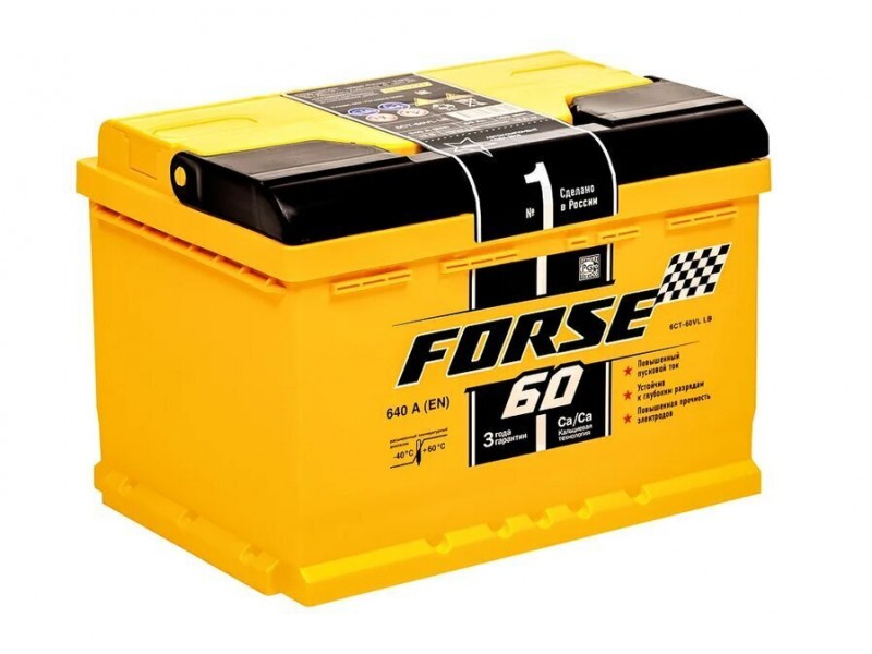 Аккумулятор Forse 6СТ-60 А/ч 600A R+