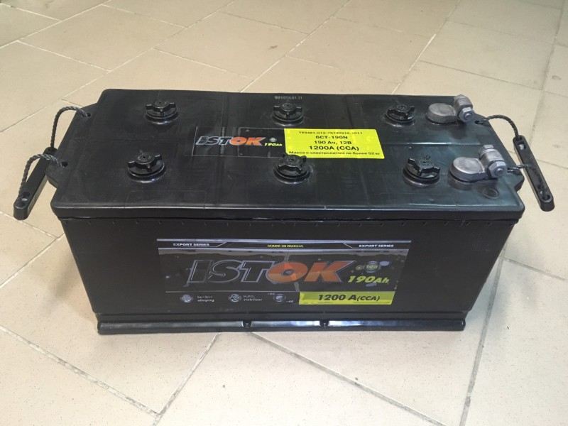 Аккумулятор Исток 190 a/h 1200 e/n