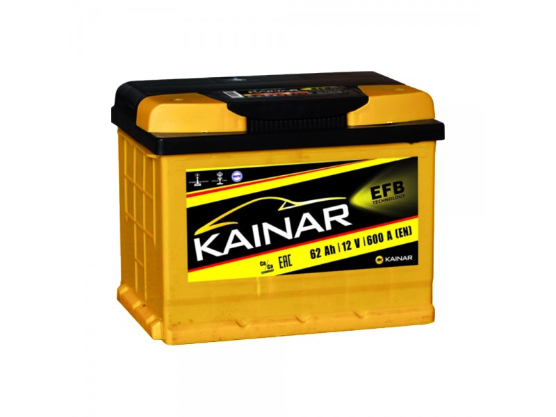 Аккумулятор Kainar EFB 62 A/H 600A R+