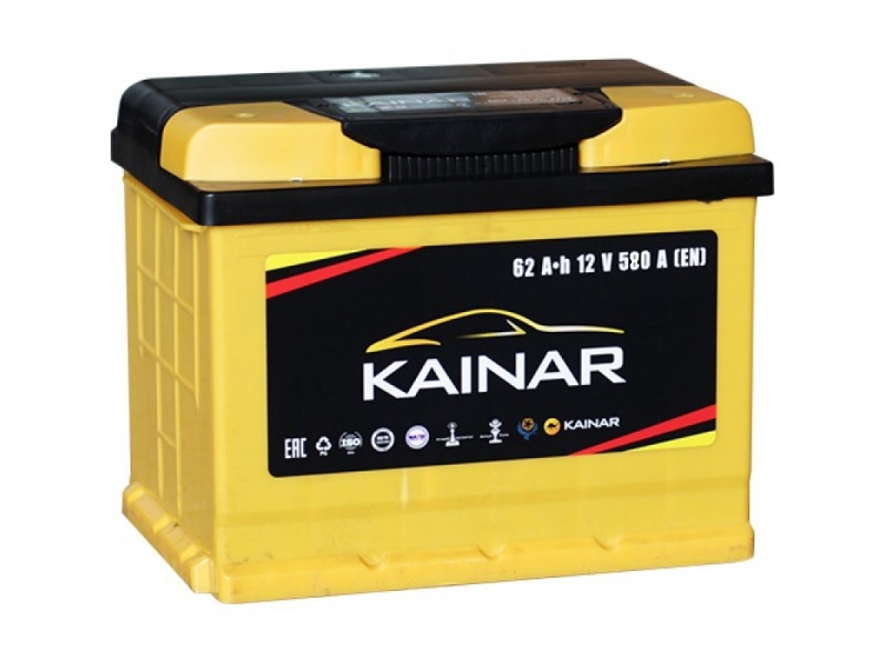 Аккумулятор Kainar 62 A/H 580A R+