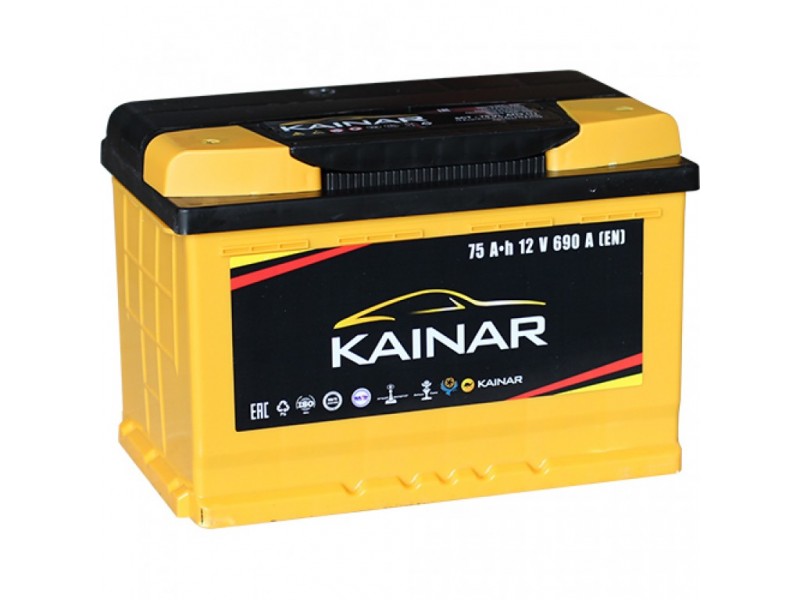 Аккумулятор Kainar 75 A/H 690A R+