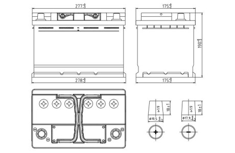 Аккумулятор Moll Start-stop EFB 74a/h 780(EN)