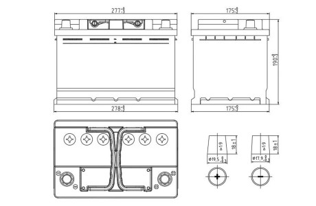 Аккумулятор Moll XTRA Charge 75a/h 720A (84075)
