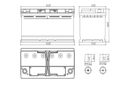 Аккумулятор Moll XTRA Charge 100 a/h 900A (84100)